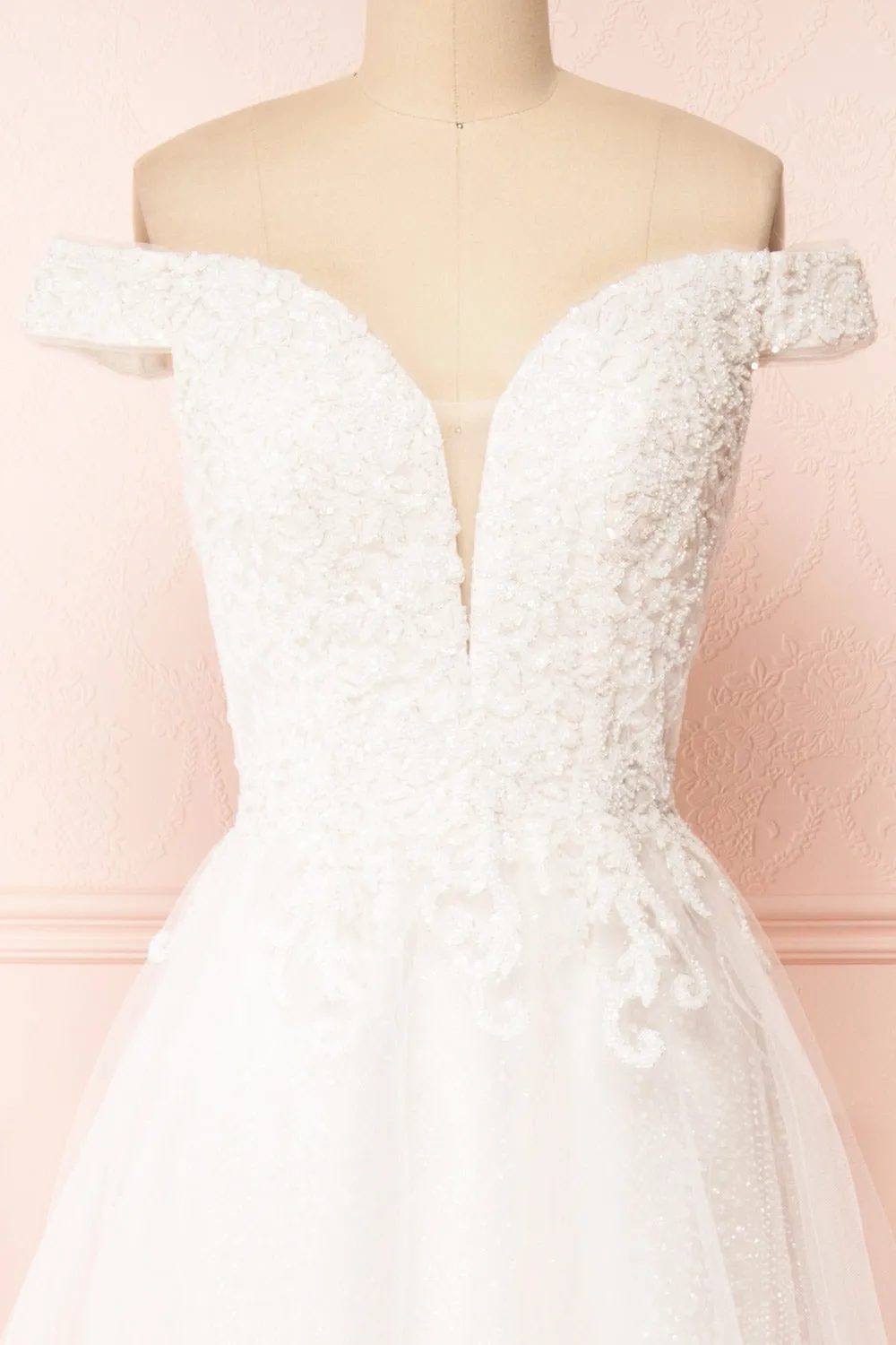 Amalia | Off-Shoulder A-Line Wedding Dress