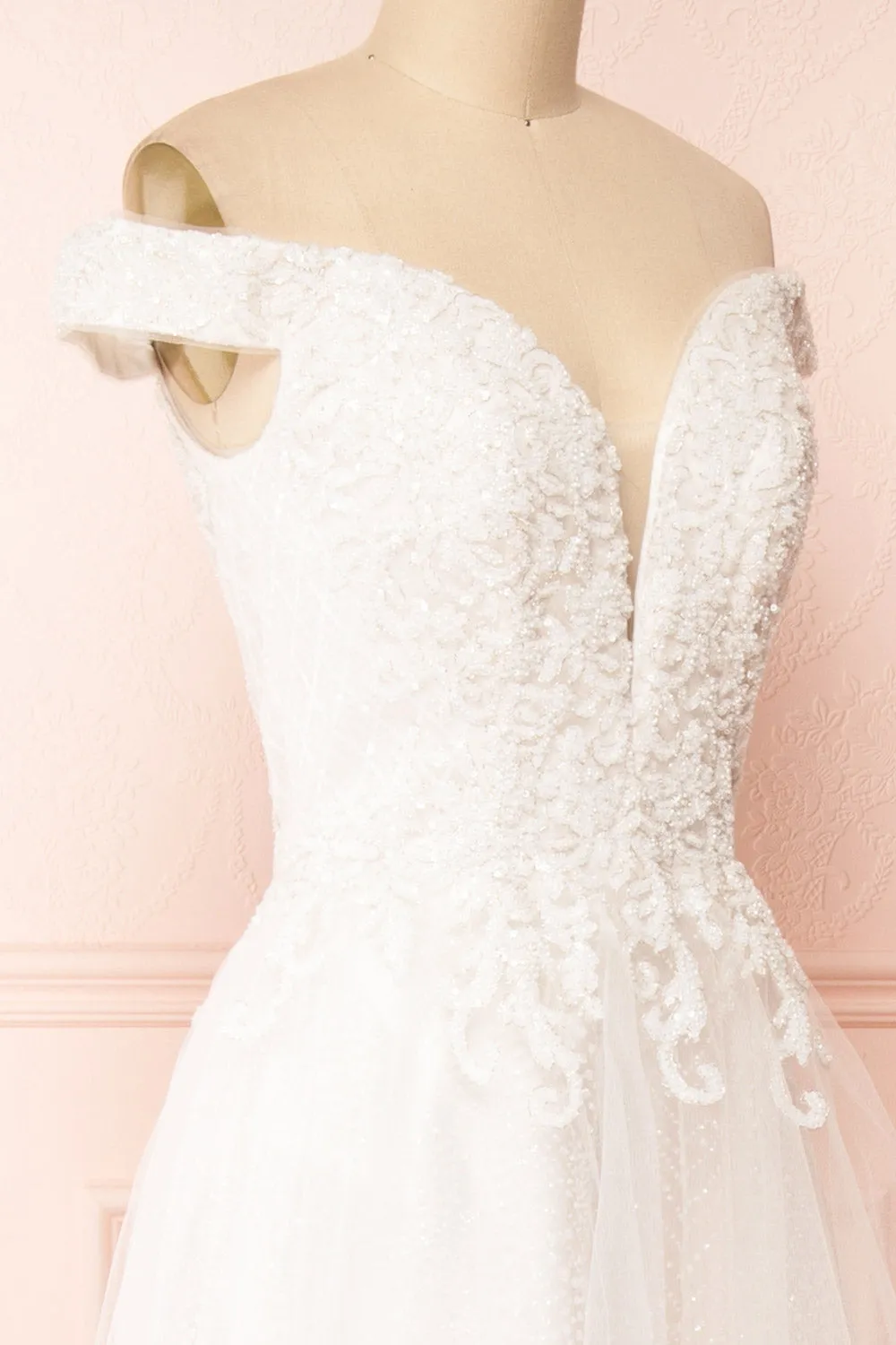 Amalia | Off-Shoulder A-Line Wedding Dress