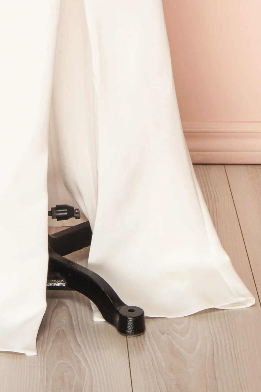 Celesta | White Strapless Gown w/ Removable Straps