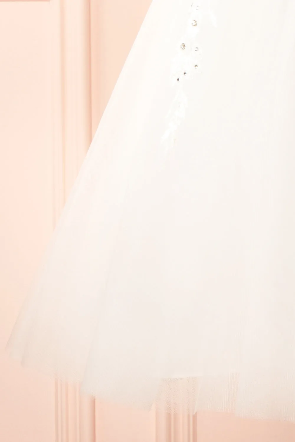 Danna| Short Sparkly White Dress w/ Embroidery