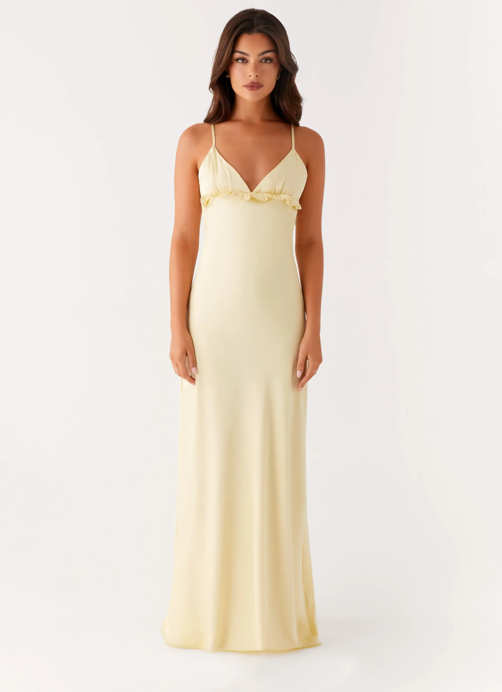 Elona Maxi Dress - Baby Yellow