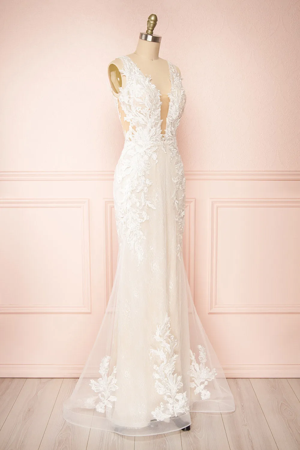 Felicia | Floral Lace Maxi Bridal Gown