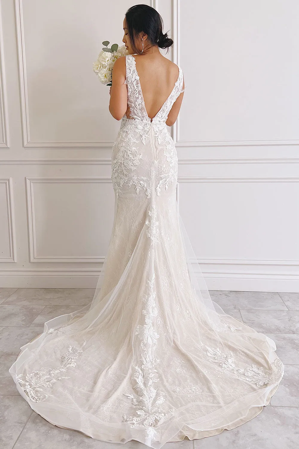 Felicia | Floral Lace Maxi Bridal Gown