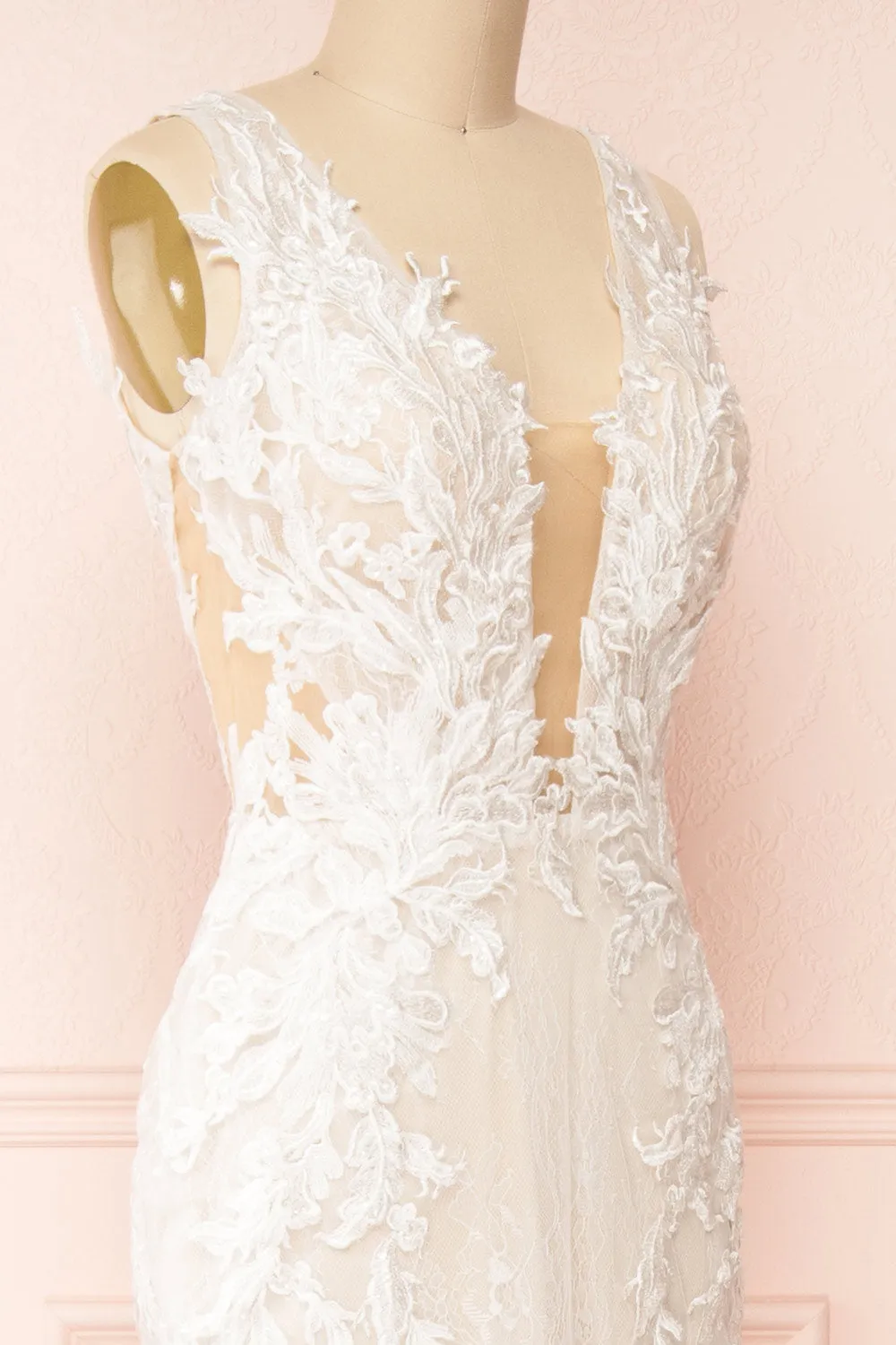 Felicia | Floral Lace Maxi Bridal Gown