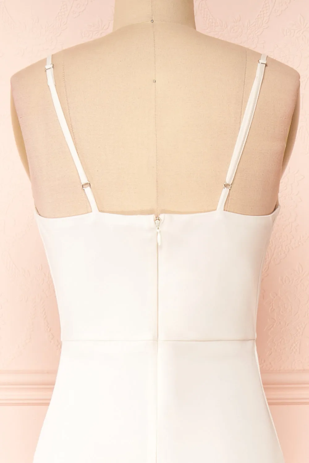 Florence | Ivory Bridal Satin Maxi Dress