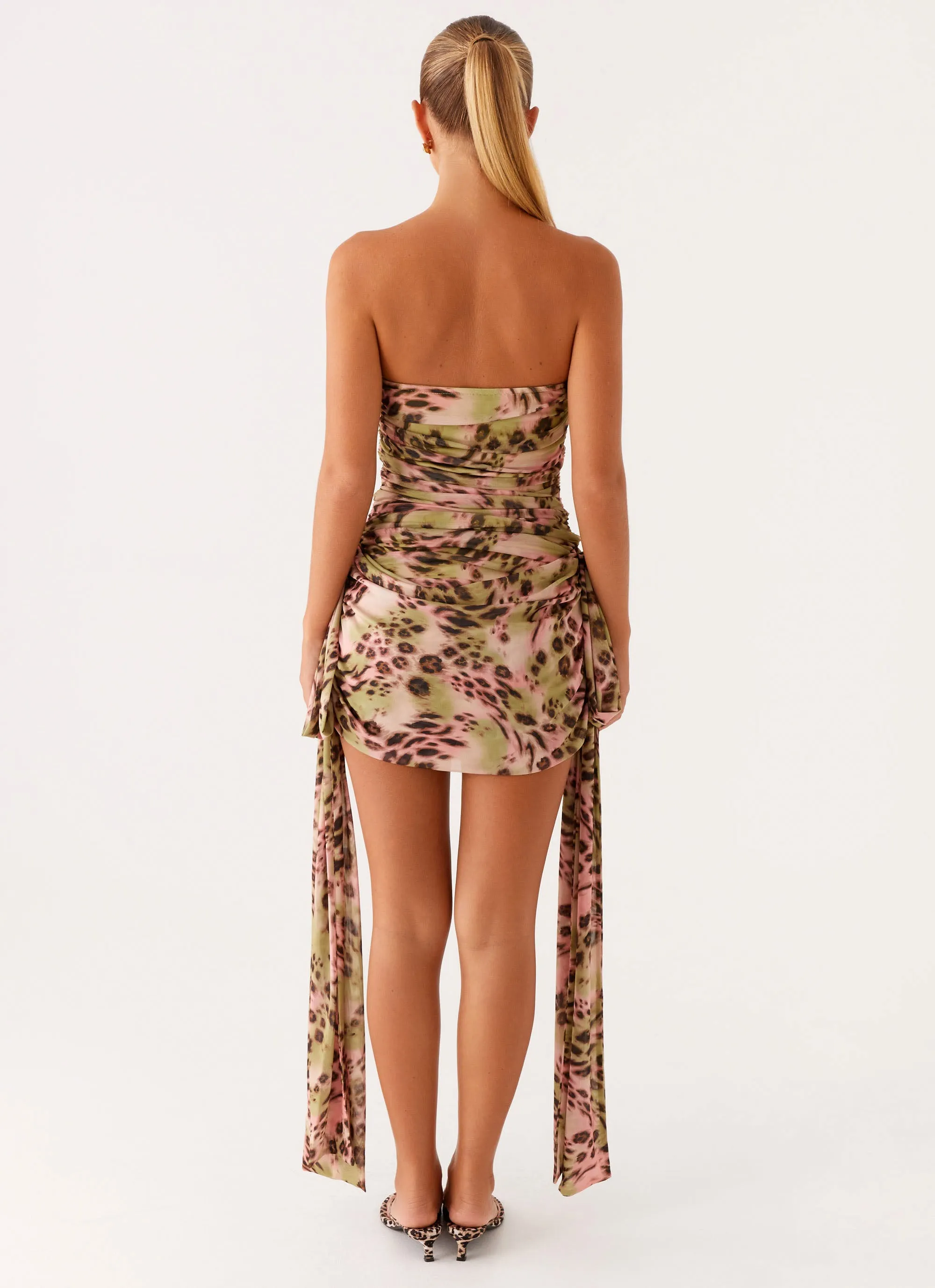 Georgie Mini Dress - Swirl Leo