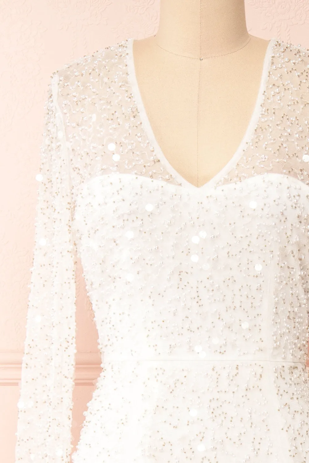 Judith | Long Sleeve Beaded Bridal Dress