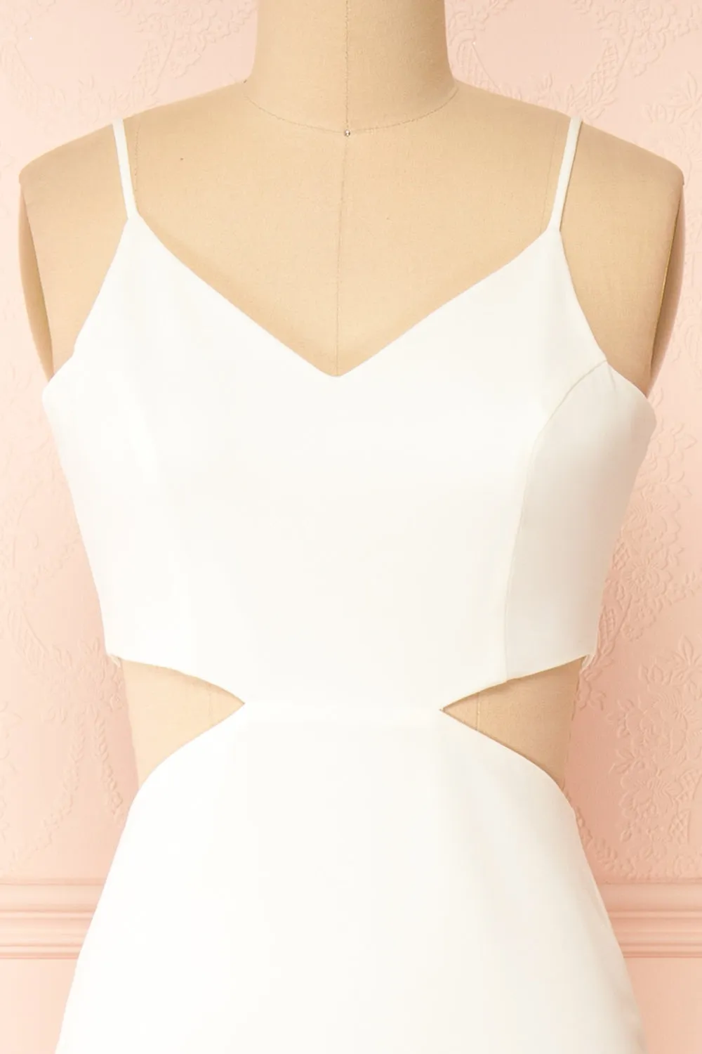 Kamilla Ivory | Maxi Mermaid Dress w/ Cut-Outs