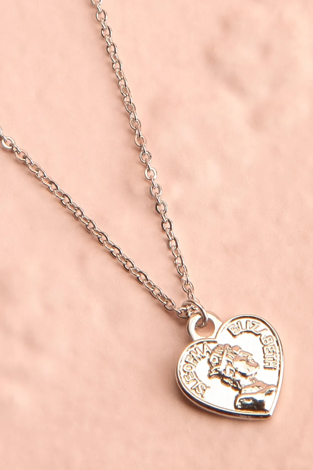 Latty Silver |Heart Pendant Necklace
