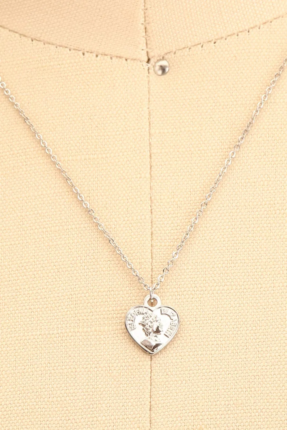 Latty Silver |Heart Pendant Necklace