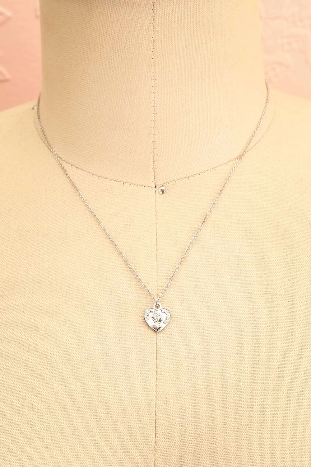 Latty Silver |Heart Pendant Necklace