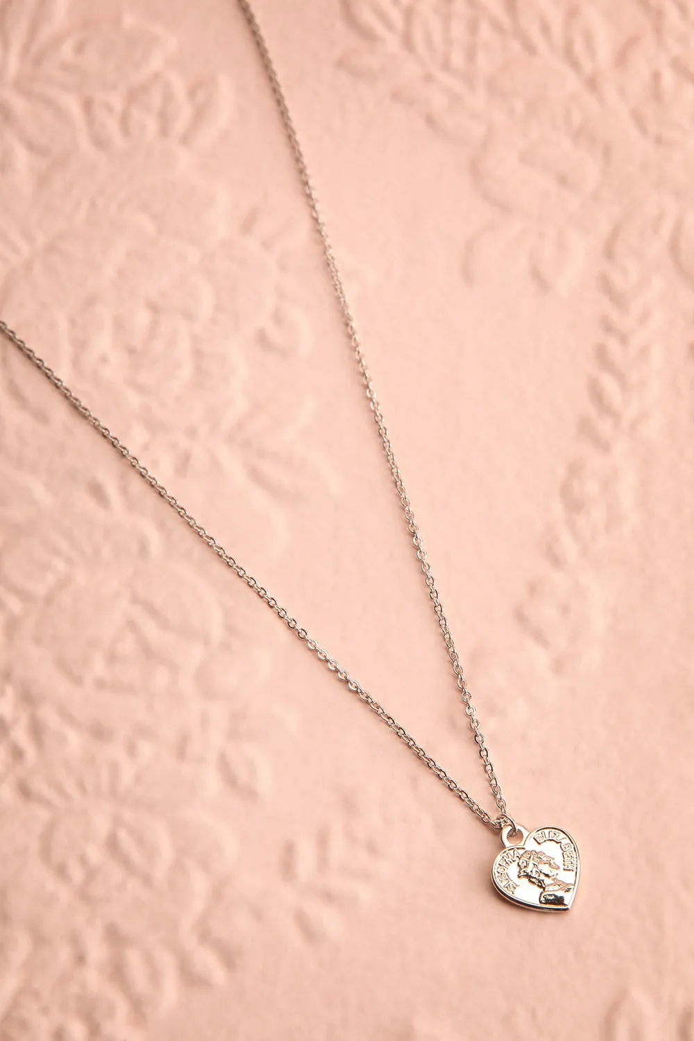 Latty Silver |Heart Pendant Necklace