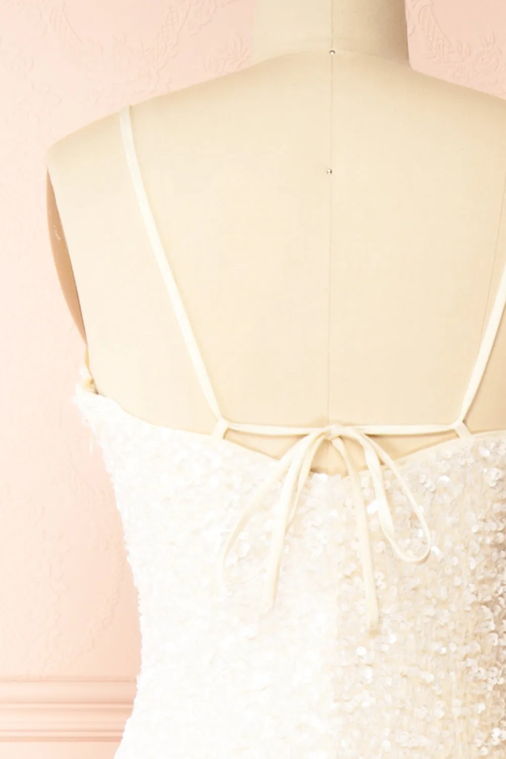 Lhodia | Ivory Sequin Maxi Dress w/ Slit