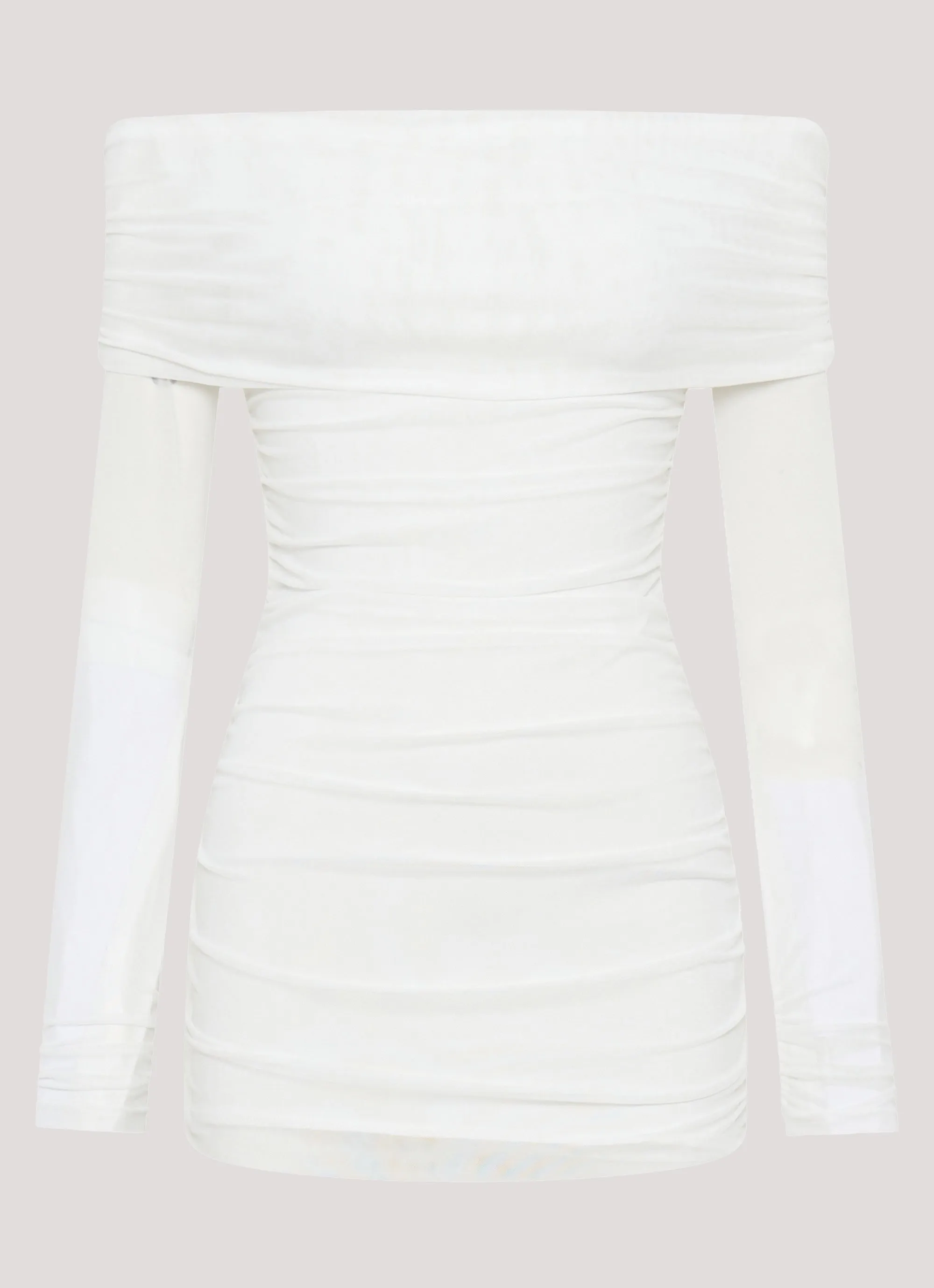 Liquid Spirit Mini Dress - White