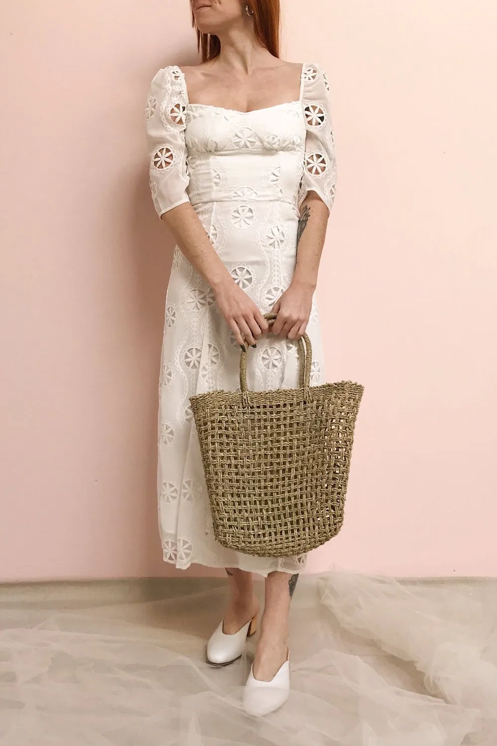 Mirabella | Embroidered White Dress