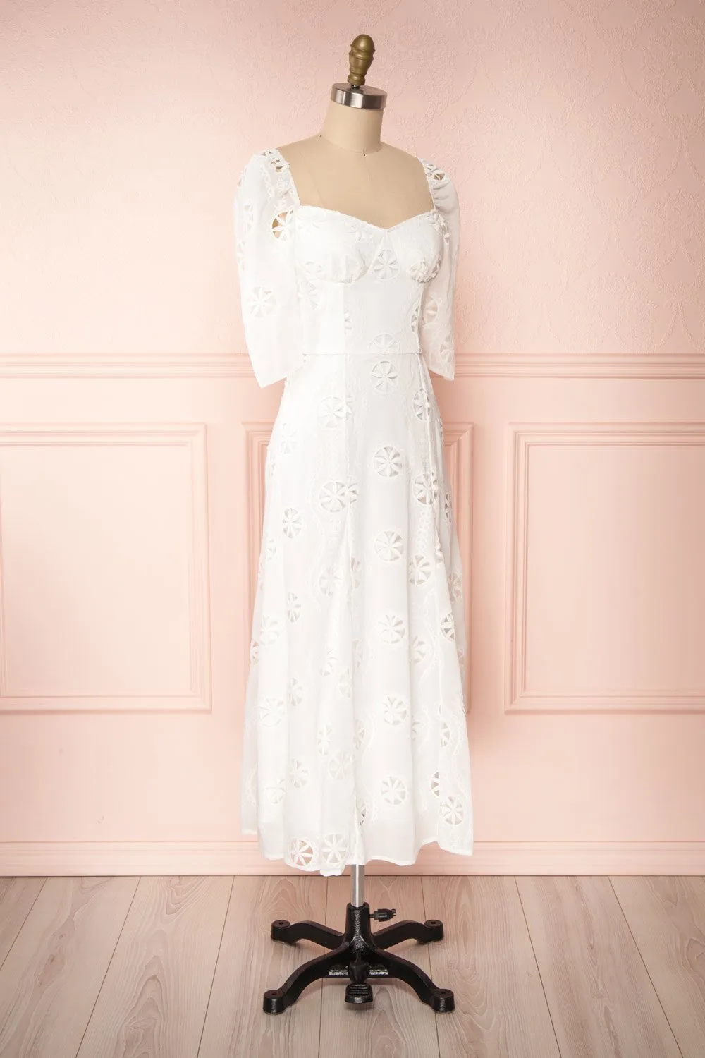 Mirabella | Embroidered White Dress