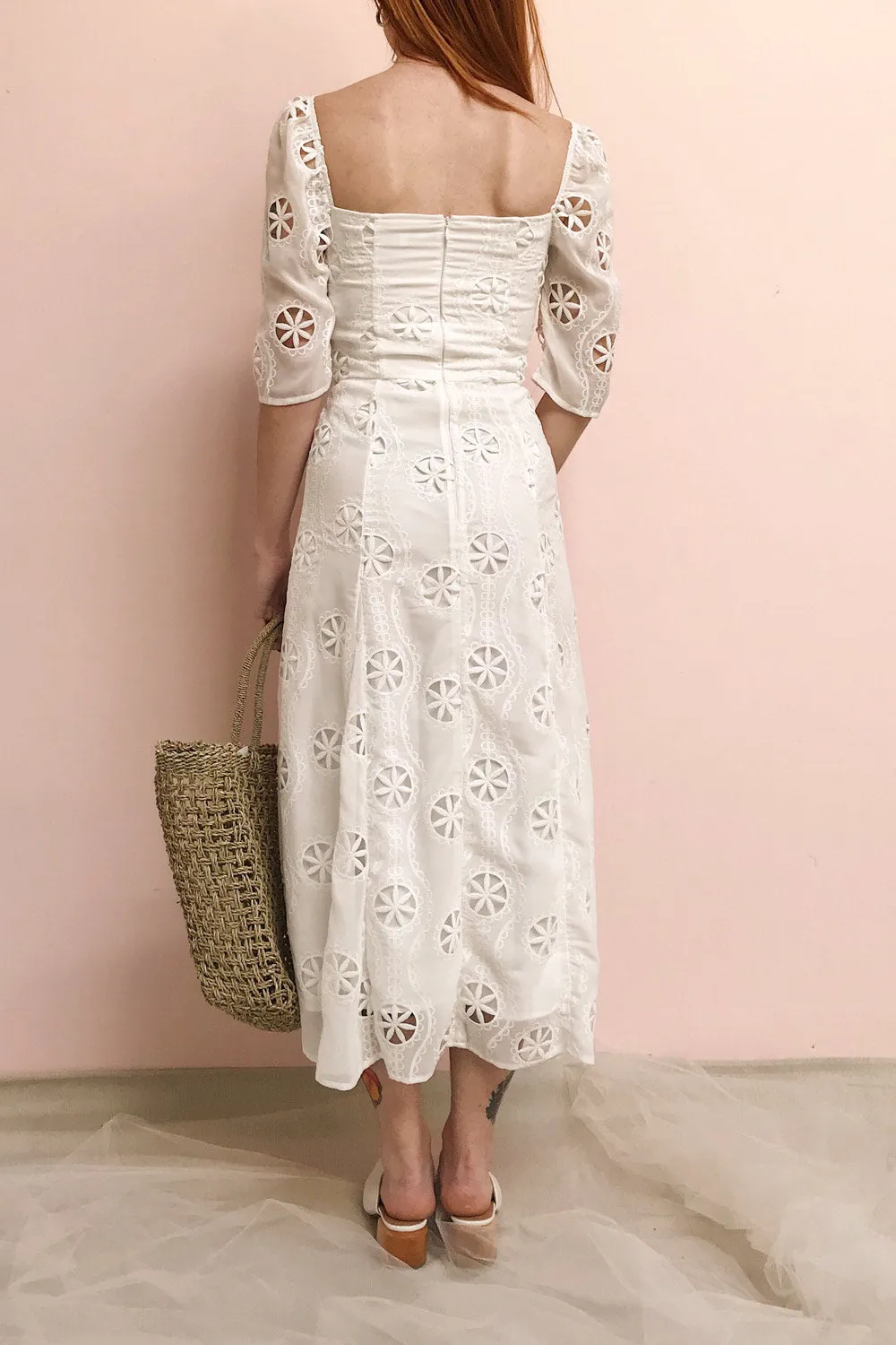 Mirabella | Embroidered White Dress