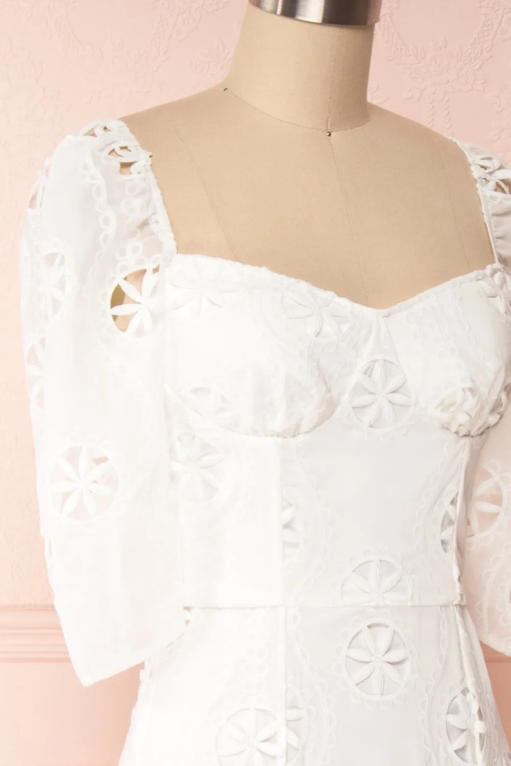 Mirabella | Embroidered White Dress