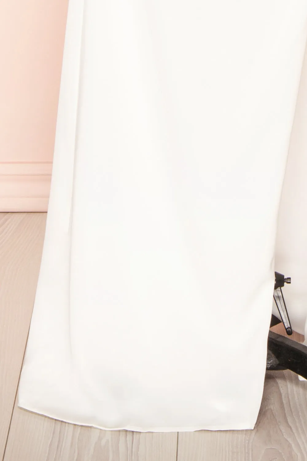 Namie Ivory | Corset Maxi Dress w/ Removable Straps