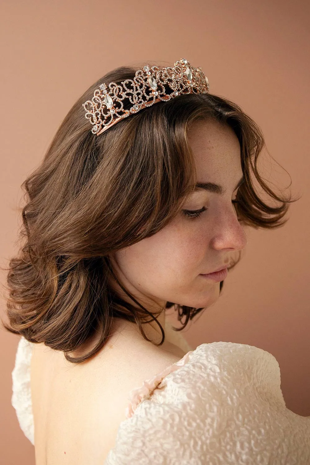 Reine du Nil Rosegold | Headpiece with Crystals