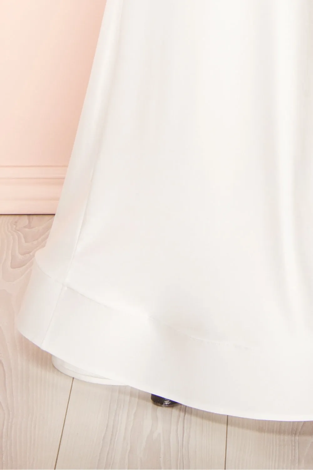 Teresa | V-Neck Satin Maxi Bridal Gown