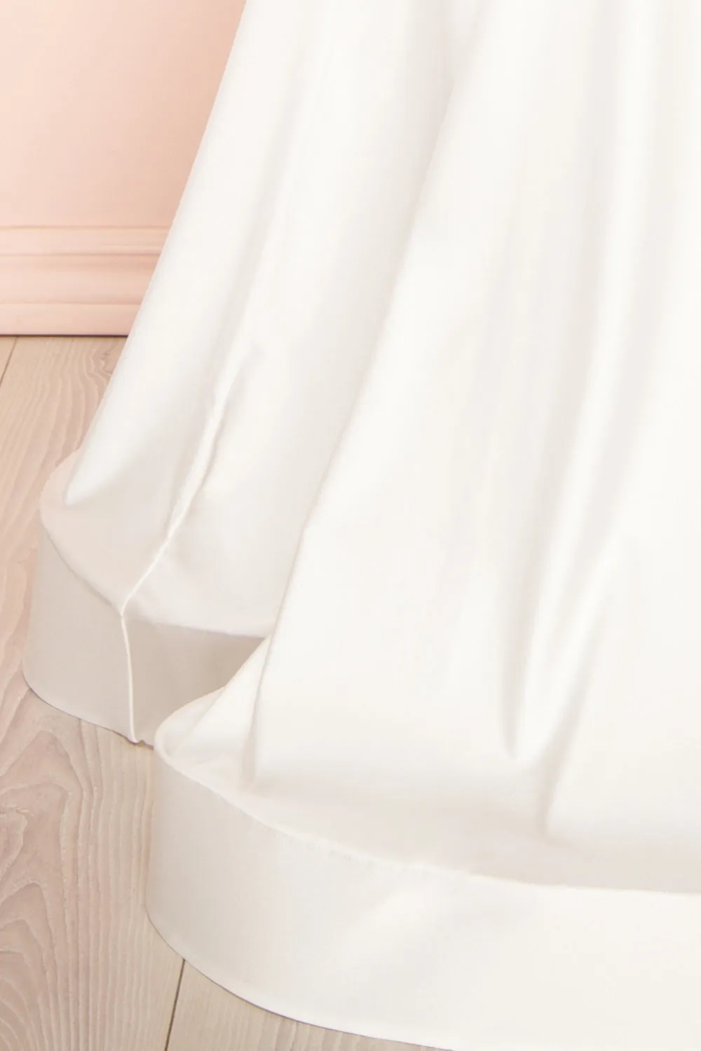 Teresa | V-Neck Satin Maxi Bridal Gown