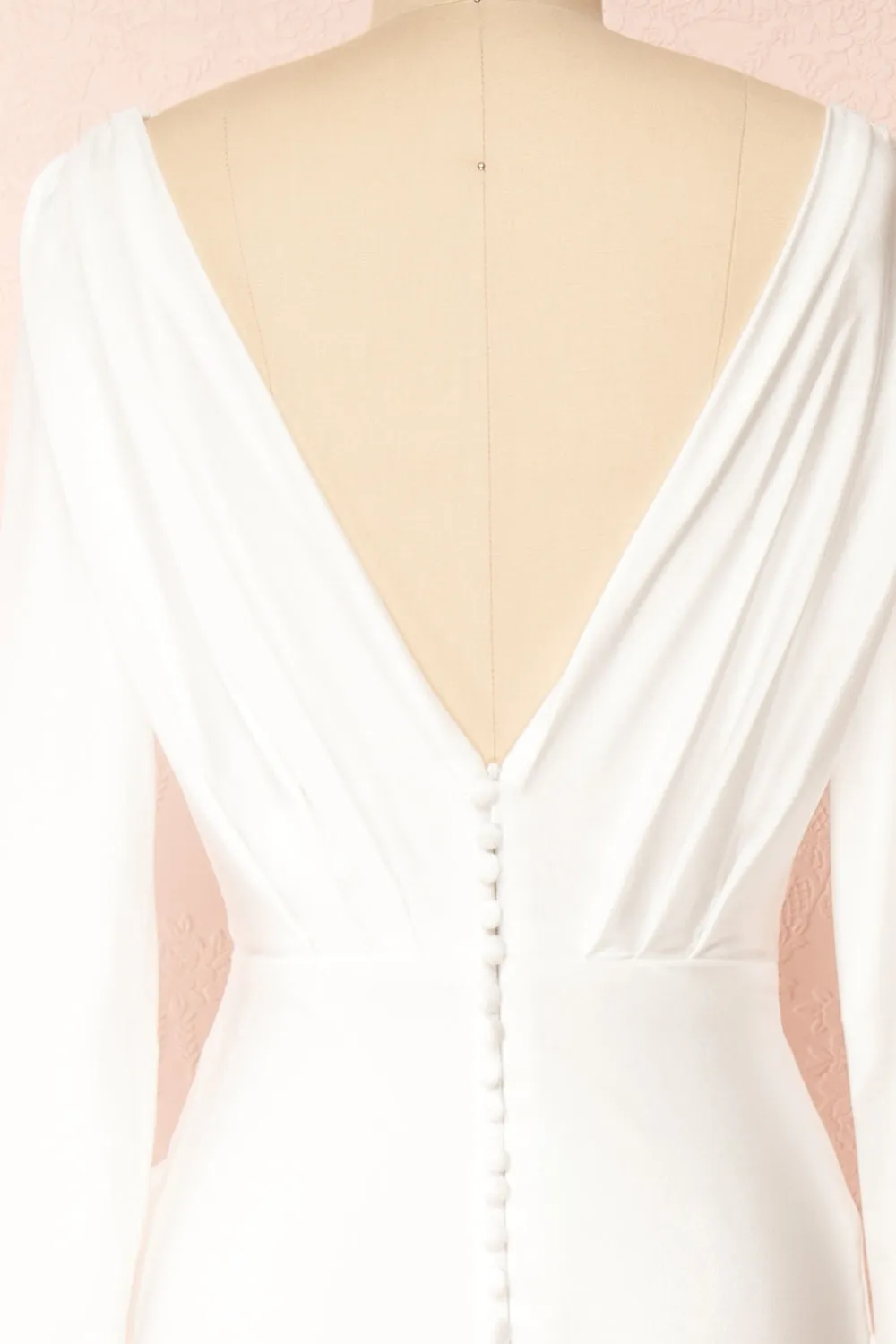Teresa | V-Neck Satin Maxi Bridal Gown