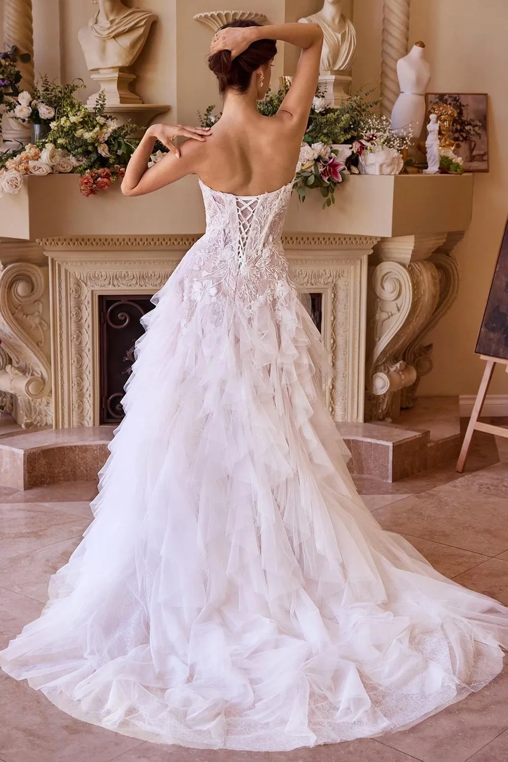 Trinity | Drop Waist Wedding Gown w/ Corset